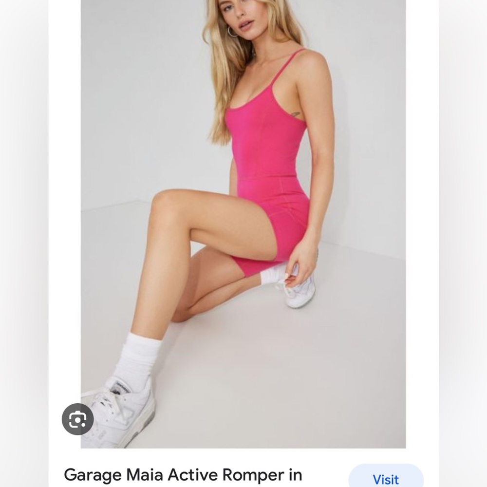Maia active romper in pink from garage, size small